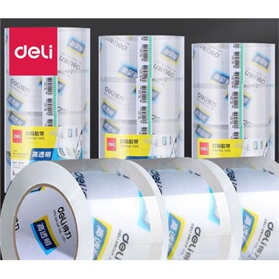 得力(deli) 30205 膠帶 寬膠帶高品質(zhì)高透明封箱膠帶/打包膠帶 寬48mm*長(zhǎng)100米